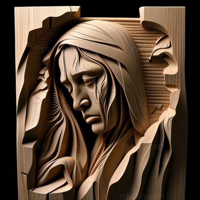 3D model Donna Noreen Schuster American artist (STL)